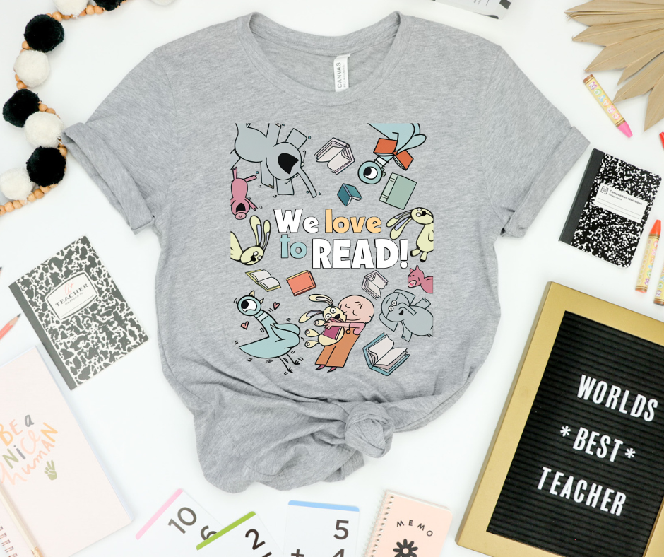 We love to read shirt