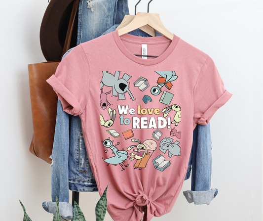 We love to read shirt